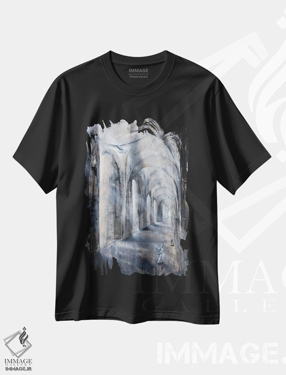 تیشرت طرح دار نور و سایه، هنر فاخر معاصر اثر آنت شموکر | فروشگاه ایماژ