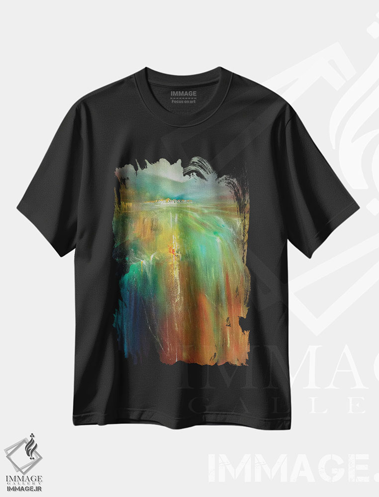 تیشرت طرح دار سرزمین غنی اثر آنت شموکر | فروشگاه ایماژ