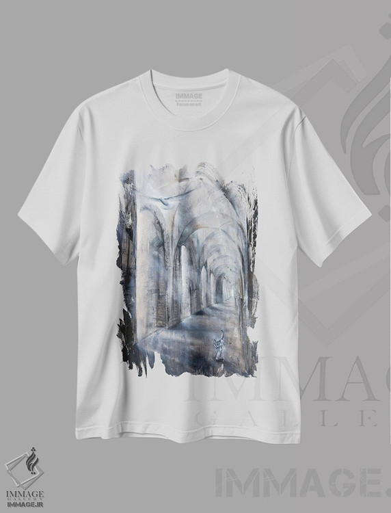 تیشرت طرح دار نور و سایه، هنر فاخر معاصر اثر آنت شموکر | immage.ir