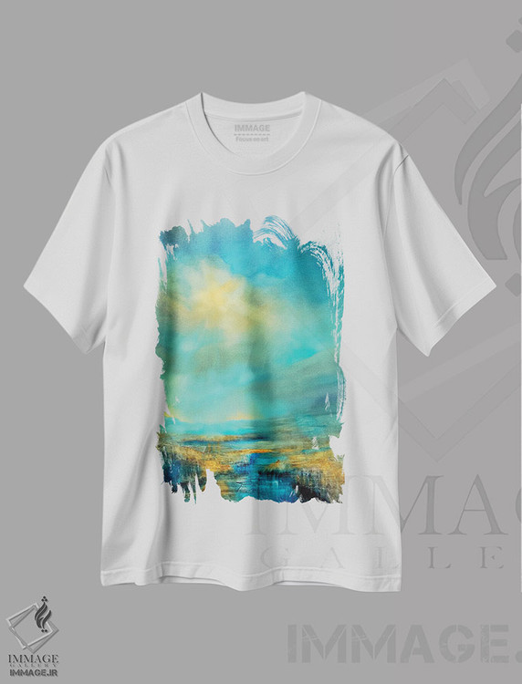 تیشرت طرح دار دره آفتاب اثر آنت شموکر | immage.ir