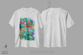 تیشرت طرح دار کارناوال زیر آب، هنر فاخر معاصر اثر آرلت اسمولکو | immage.ir