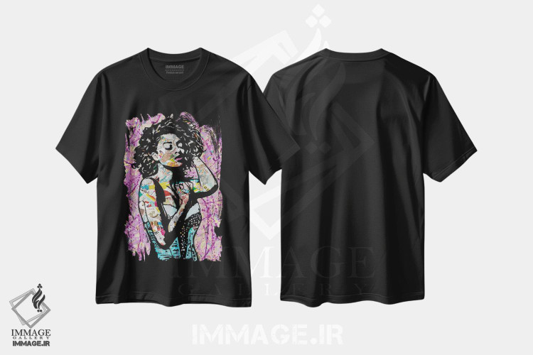 تیشرت طرح دار مراقبت کننده، هنر فاخر معاصر اثر امی اسمیت | فروشگاه ایماژ