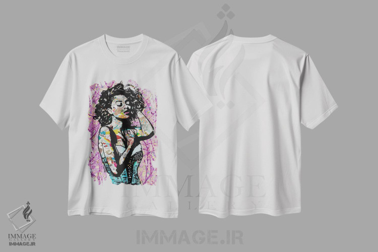 تیشرت طرح دار مراقبت کننده، هنر فاخر معاصر اثر امی اسمیت | immage.ir