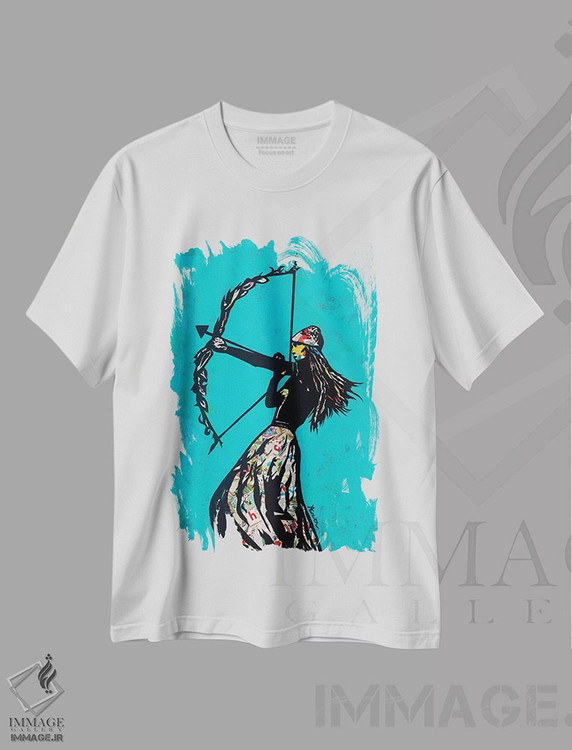 تیشرت طرح دار کماندار، هنر فاخر معاصر اثر امی اسمیت | immage.ir