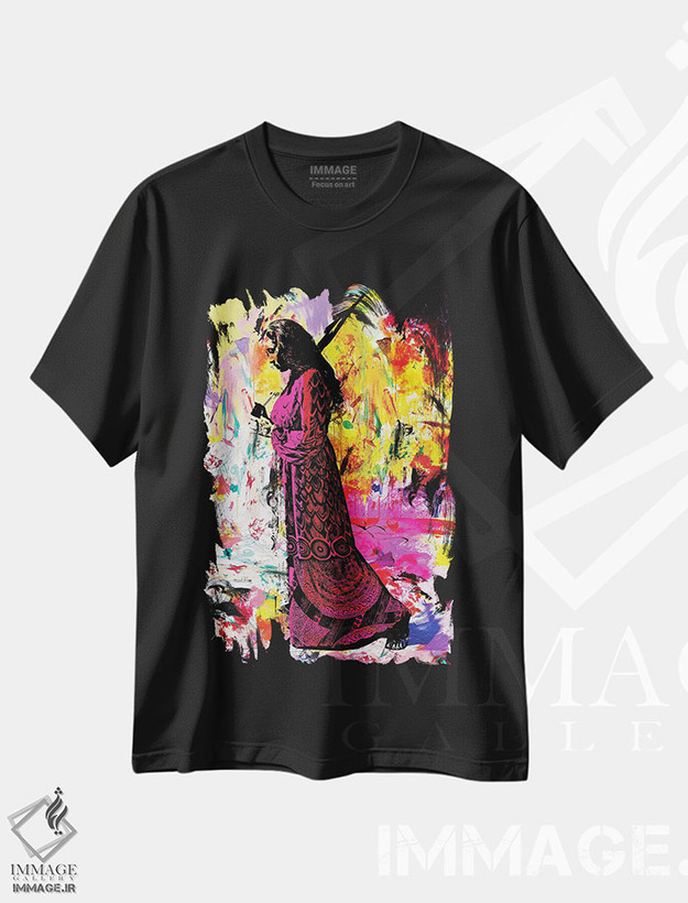 تیشرت طرح دار آینده، آبستره اثر امی اسمیت | فروشگاه ایماژ