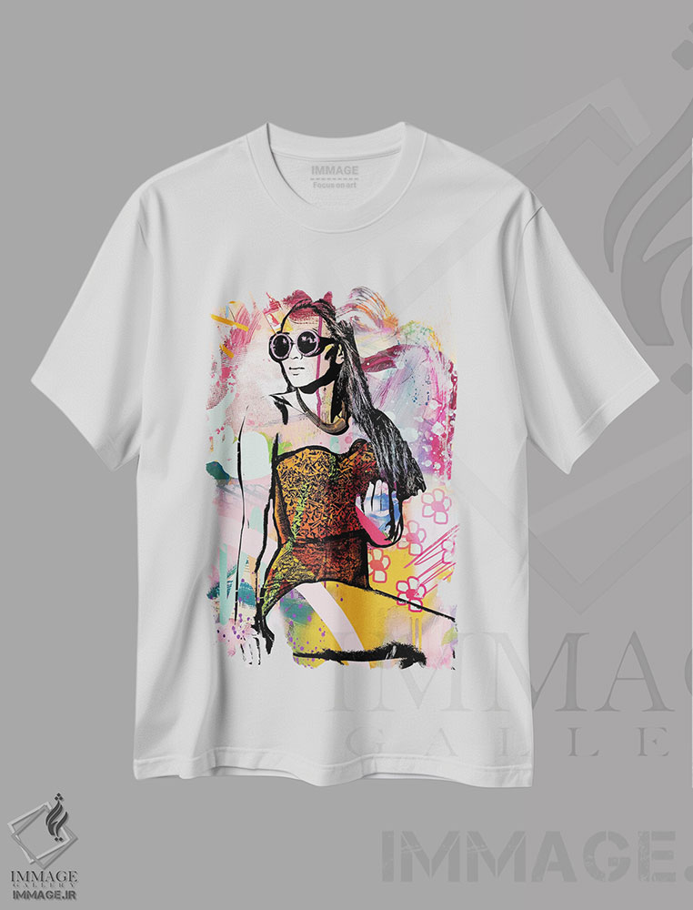 تیشرت طرح دار غافلگیری، آبستره اثر امی اسمیت | immage.ir
