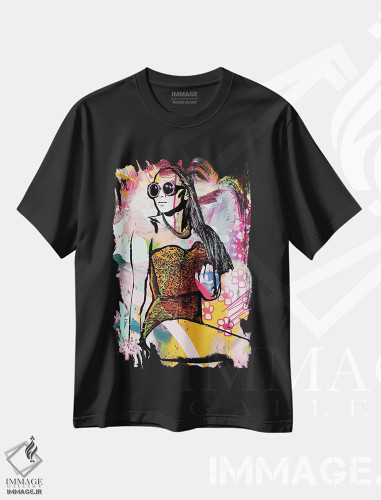 تیشرت طرح دار غافلگیری، آبستره اثر امی اسمیت | فروشگاه ایماژ