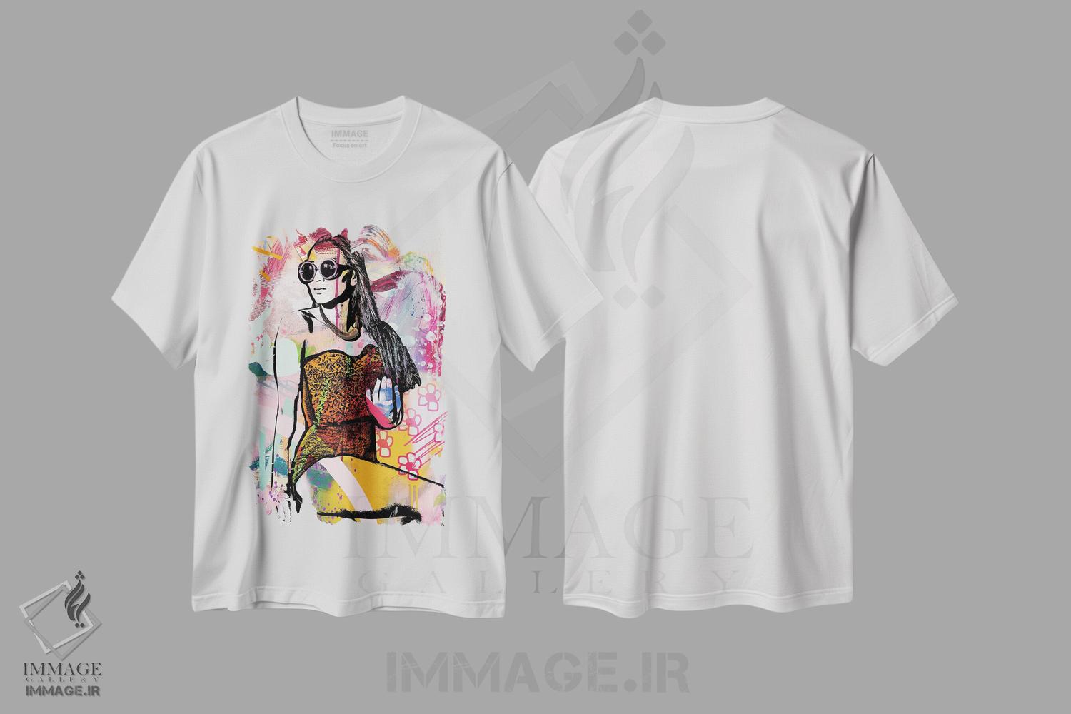 تیشرت طرح دار غافلگیری، آبستره اثر امی اسمیت | immage.ir