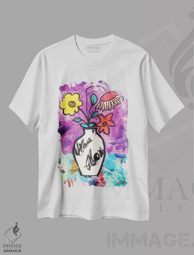 تیشرت طرح دار آثار امی اسمیت - فروشگاه ایماژ