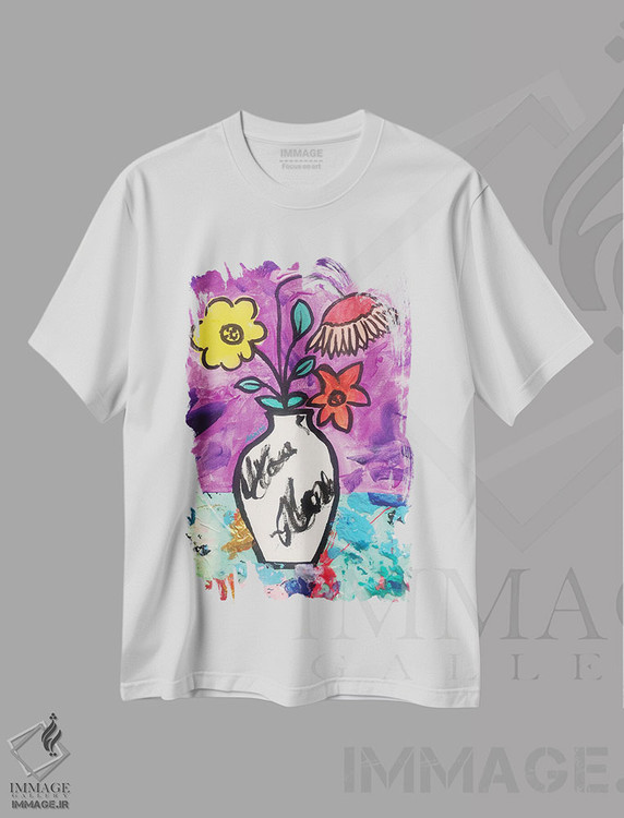 تیشرت طرح دار آثار امی اسمیت - فروشگاه ایماژ