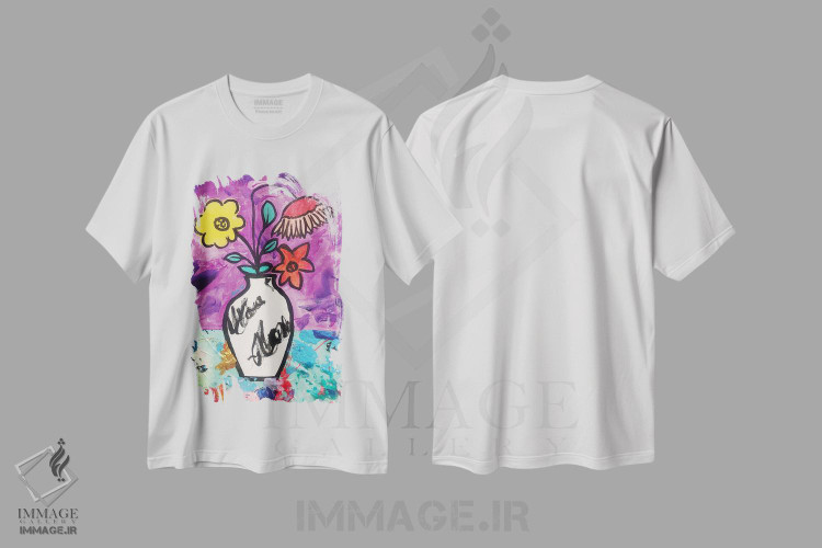 تیشرت طرح دار آثار امی اسمیت - فروشگاه ایماژ