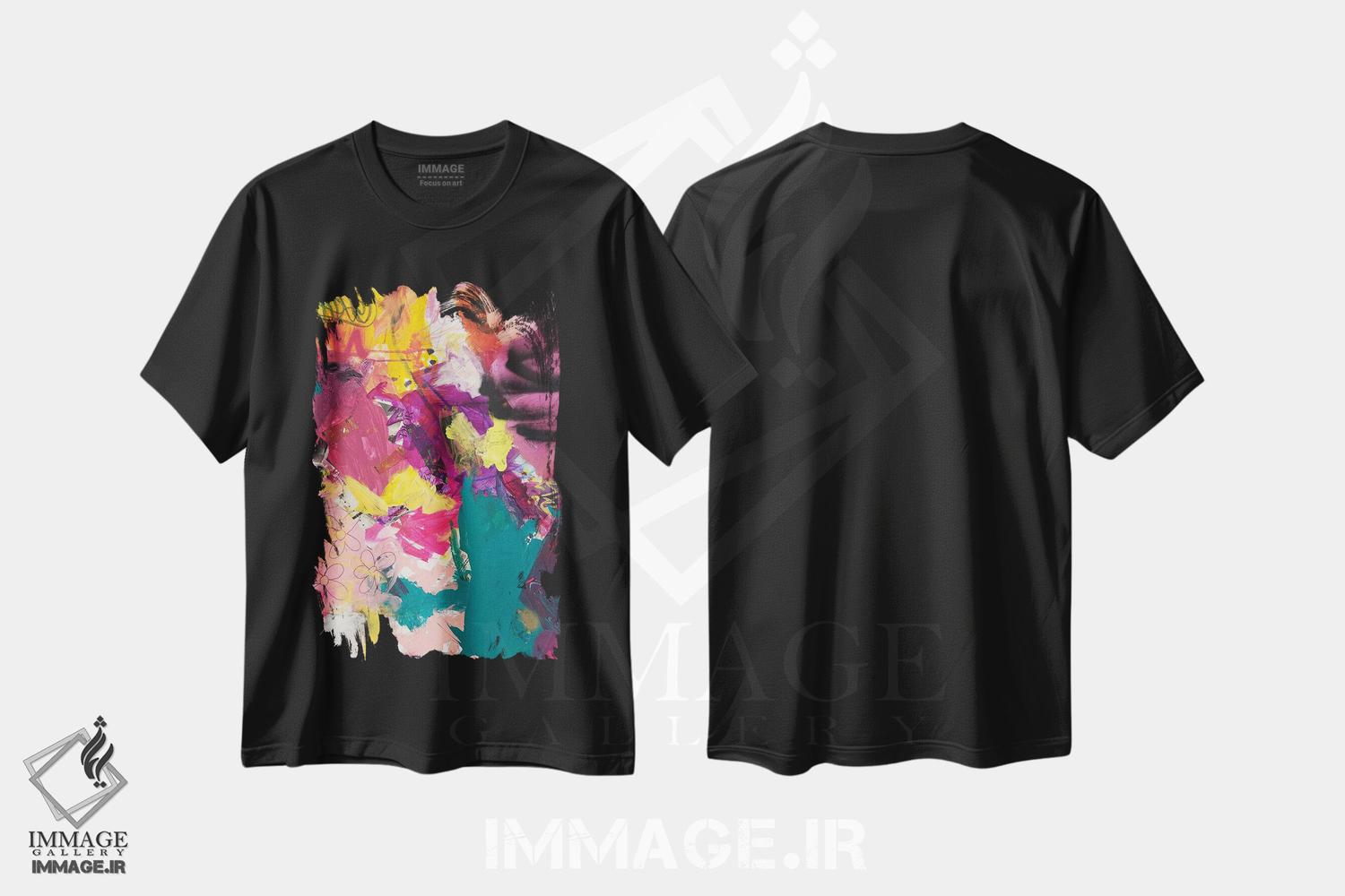 تیشرت طرح دار شادی در هر لحظه، آبستره اثر امی اسمیت | فروشگاه ایماژ