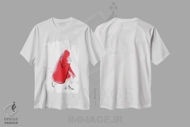 تیشرت طرح دار استلا، هنر دیجیتال اثر آلیسون پِتری | immage.ir