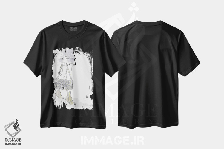 تیشرت طرح دار سلام مُد، هنر دیجیتال اثر آلیسون پِتری | فروشگاه ایماژ