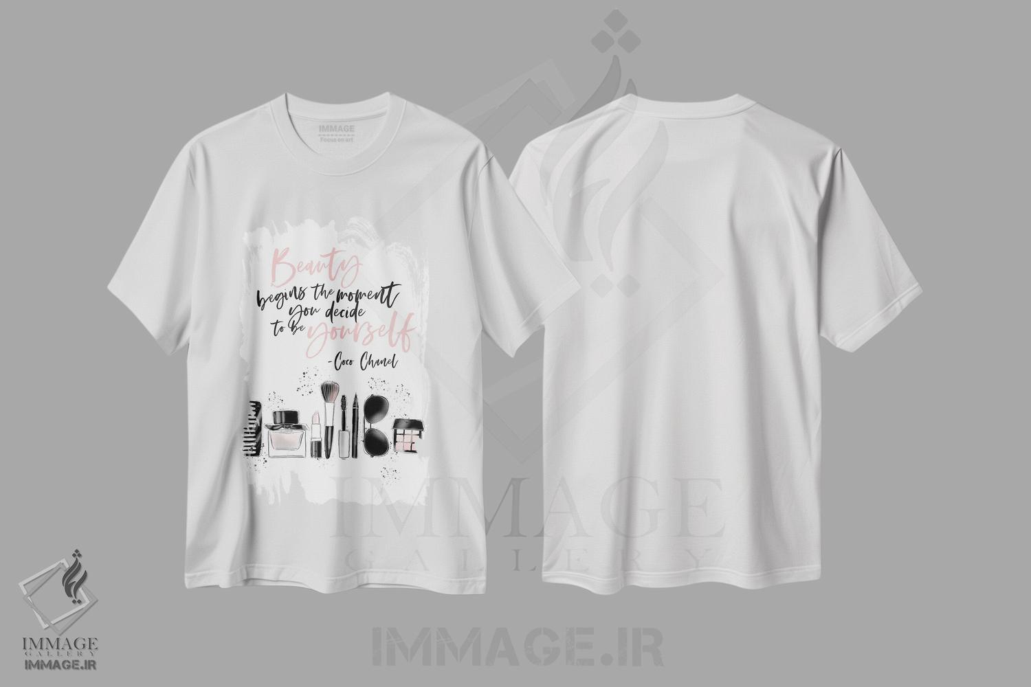 تیشرت طرح دار خودت باش، هنر دیجیتال اثر آلیسون پِتری | immage.ir