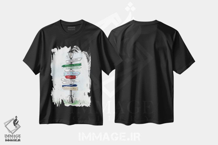 تیشرت طرح دار تابلوی فانتزی، هنر دیجیتال اثر آلیسون پِتری | فروشگاه ایماژ