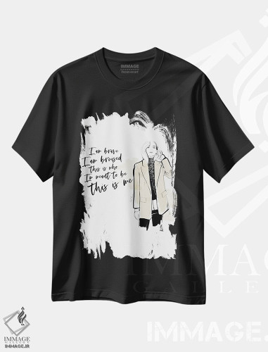تیشرت طرح دار این منم، هنر دیجیتال اثر آلیسون پِتری | فروشگاه ایماژ
