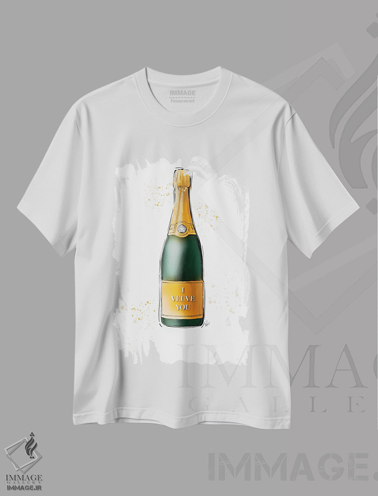 تیشرت طرح دار من تو را دوست دارم، هنر دیجیتال اثر آلیسون پِتری | immage.ir