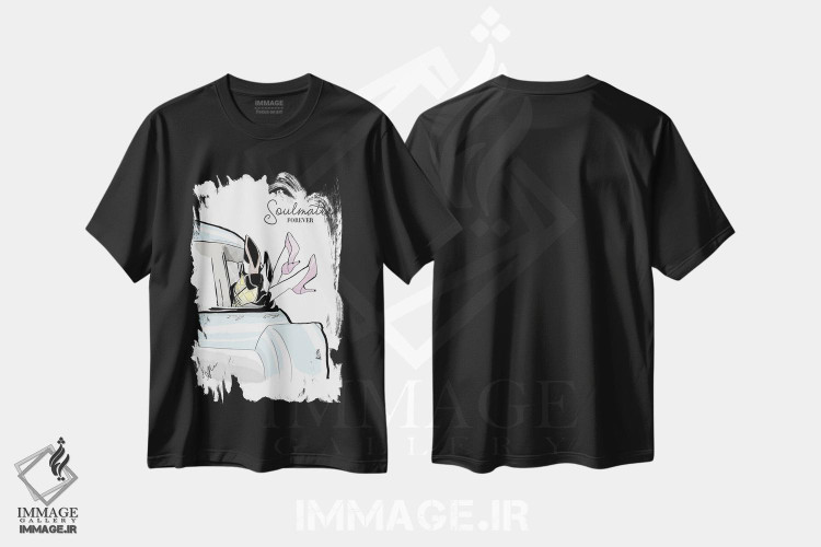 تیشرت طرح دار نیمه های گمشده، هنر دیجیتال اثر آلیسون پِتری | فروشگاه ایماژ