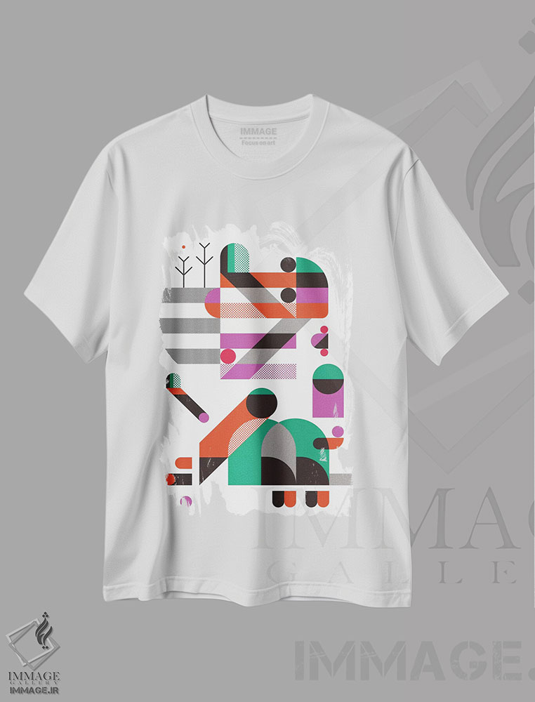 تیشرت طرح دار ذهن من مانند یک بازی پلتفرمر I اثر آنتونی اسکوییزاتو | immage.ir