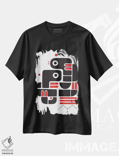 تیشرت طرح دار دو عاشق روی نیمکت، آبستره اثر آنتونی اسکوییزاتو | فروشگاه ایماژ