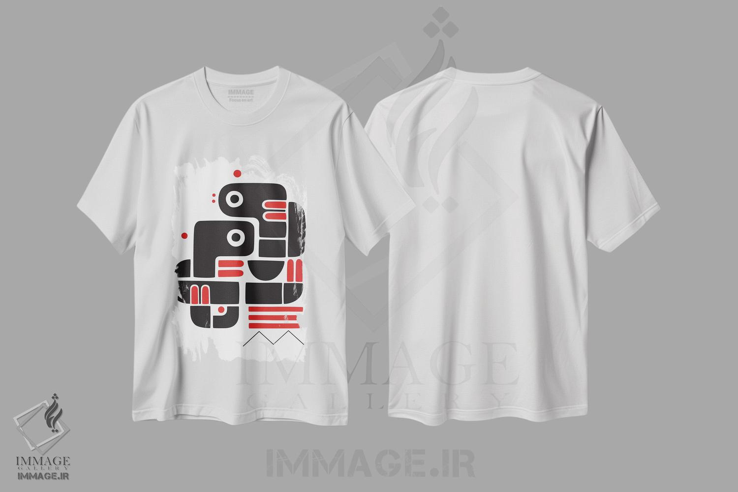 تیشرت طرح دار دو عاشق روی نیمکت، آبستره اثر آنتونی اسکوییزاتو | immage.ir