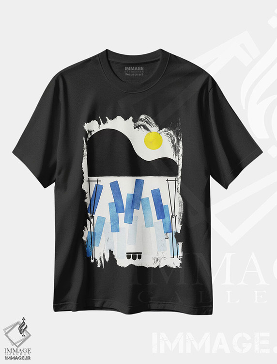 تیشرت طرح دار یادداشت های بلوز، آبستره اثر آنتونی اسکوییزاتو | فروشگاه ایماژ