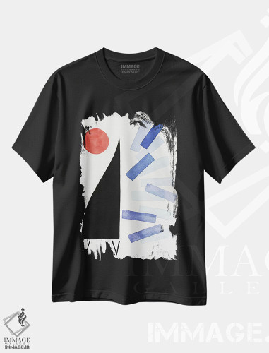 تیشرت طرح دار جاز آزاد، آبستره اثر آنتونی اسکوییزاتو | فروشگاه ایماژ