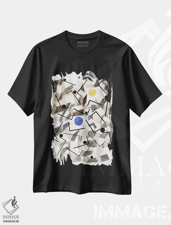 تیشرت طرح دار بازی های ماه اثر آنتونی اسکوییزاتو | فروشگاه ایماژ