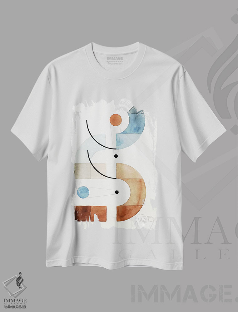تیشرت طرح دار فضاهای باز XXX، آبستره اثر آنتونی اسکوییزاتو | immage.ir