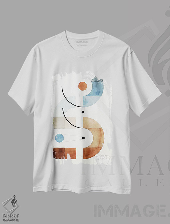 تیشرت طرح دار فضاهای باز XXX، آبستره اثر آنتونی اسکوییزاتو | immage.ir