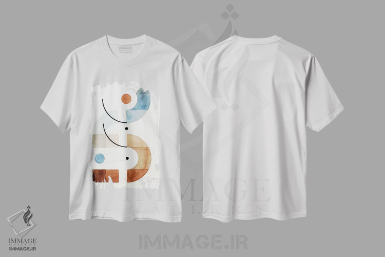 تیشرت طرح دار فضاهای باز XXX، آبستره اثر آنتونی اسکوییزاتو | immage.ir