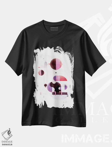 تیشرت طرح دار تاب رنگین کمانی اثر آنتونی اسکوییزاتو | فروشگاه ایماژ