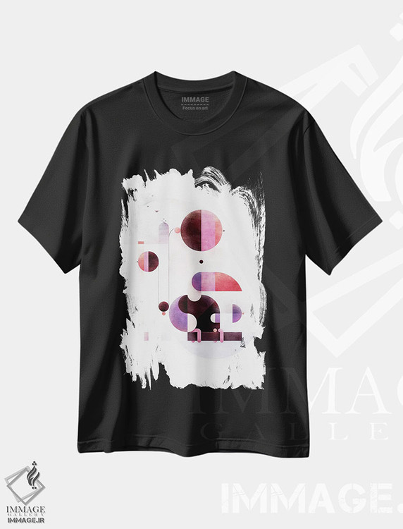 تیشرت طرح دار تاب رنگین کمانی اثر آنتونی اسکوییزاتو | فروشگاه ایماژ