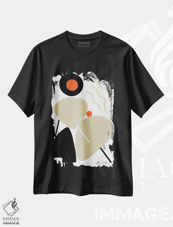 تیشرت طرح دار مرد سنگی برده شده با باد اثر آنتونی اسکوییزاتو | فروشگاه ایماژ