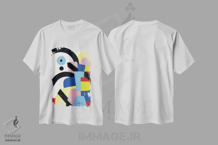 تیشرت طرح دار جو رنگین کمان سیاه اثر آنتونی اسکوییزاتو | immage.ir