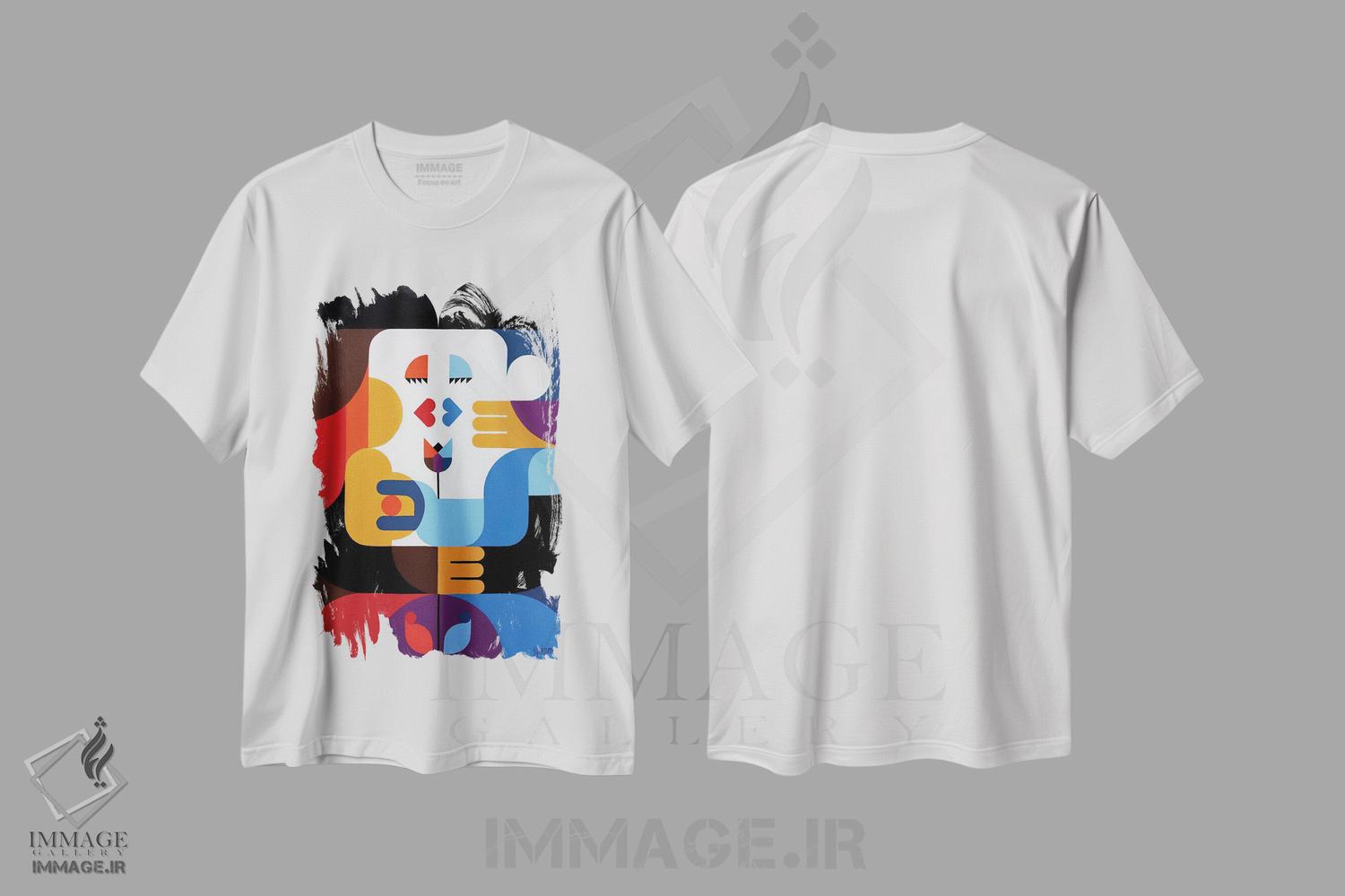 تیشرت طرح دار بوسه در ریو، آبستره اثر آنتونی اسکوییزاتو | immage.ir