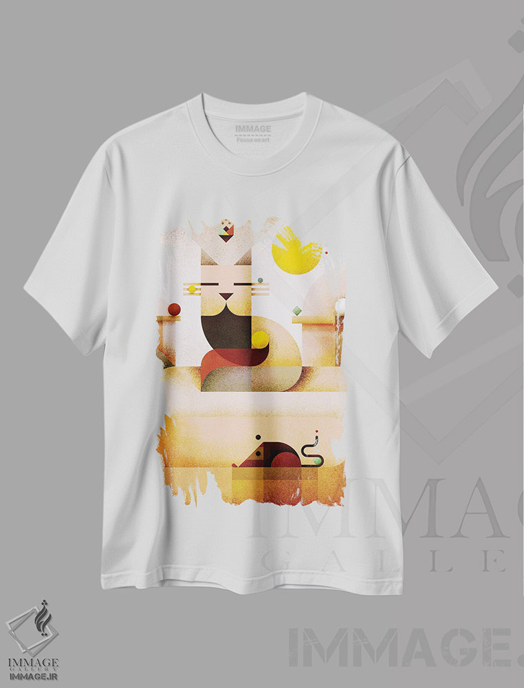 تیشرت طرح دار استاد ذن، هنر دیجیتال اثر آنتونی اسکوییزاتو | immage.ir