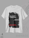 تیشرت طرح دار تمام روز رویای کتانی ها را می بینم I، هنر دیجیتال اثر آوی سیکس | immage.ir