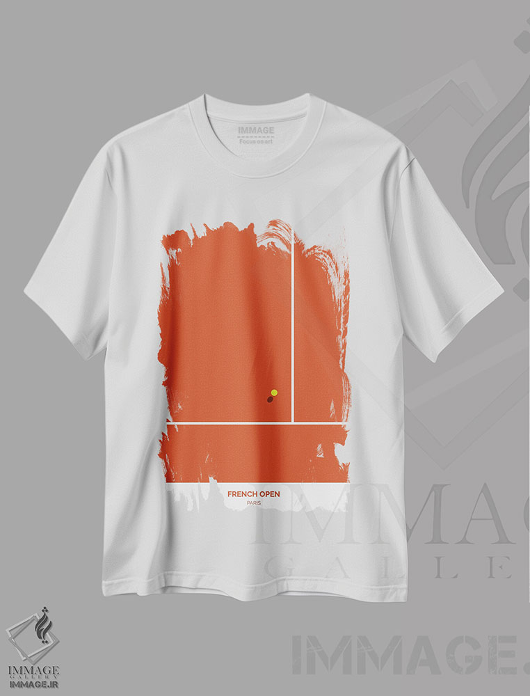 تیشرت طرح دار اوپن فرانسه، تزئینی اثر آوی سیکس | immage.ir