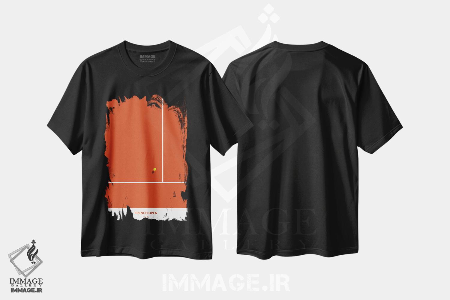 تیشرت طرح دار اوپن فرانسه، تزئینی اثر آوی سیکس | فروشگاه ایماژ