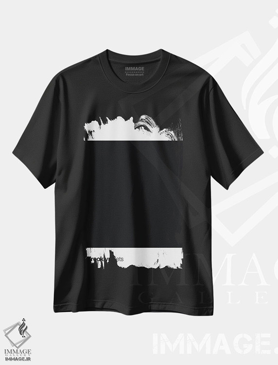 تیشرت طرح دار بسکتبال بروکلین نتس، هنر تزئینی سیاه و سفید اثر آوی سیکس | فروشگاه ایماژ