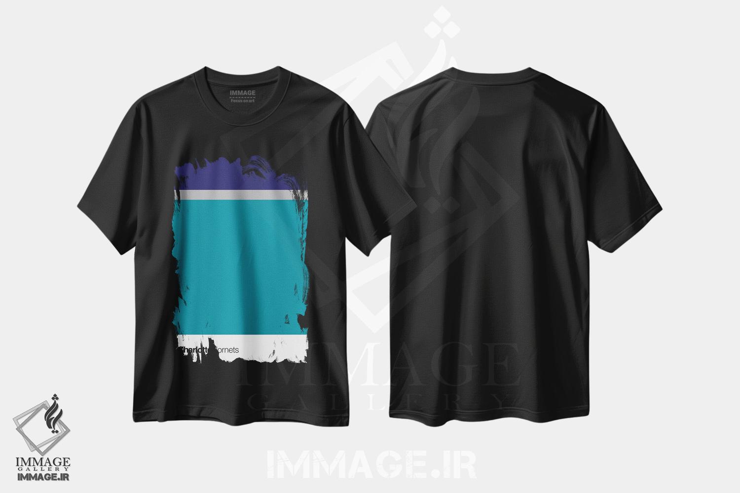 تیشرت طرح دار بسکتبال شارلوت هورنتس، تزئینی اثر آوی سیکس | فروشگاه ایماژ