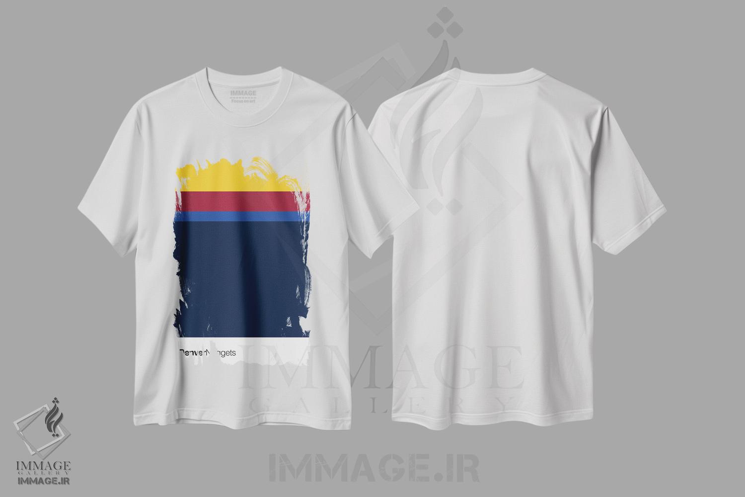 تیشرت طرح دار بسکتبال دنور ناگتس، تزئینی اثر آوی سیکس | immage.ir