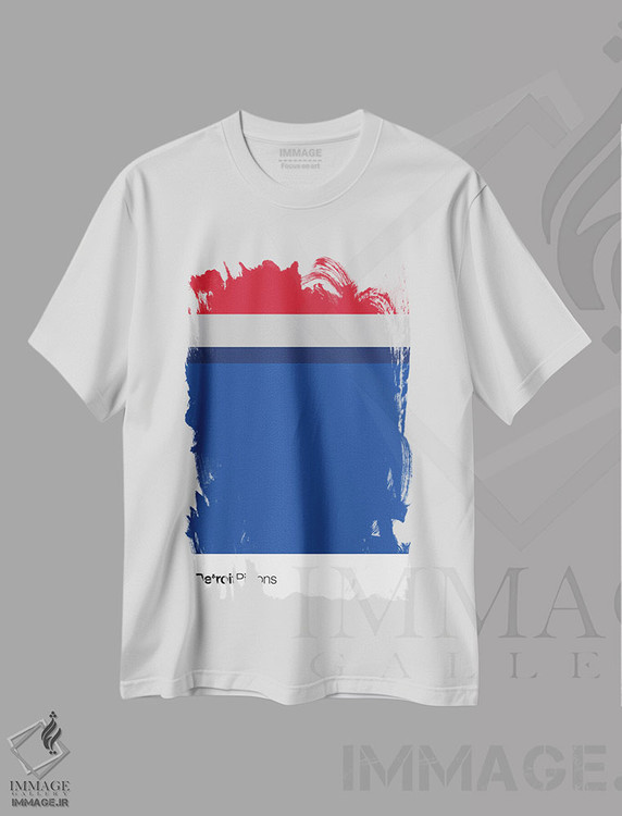 تیشرت طرح دار بسکتبال دیترویت پیستونز، تزئینی اثر آوی سیکس | immage.ir