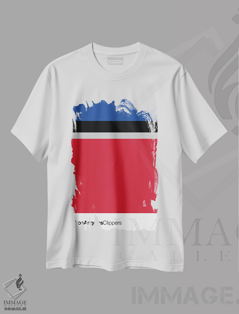 تیشرت طرح دار بسکتبال لس آنجلس کلیپرز، تزئینی اثر آوی سیکس | immage.ir