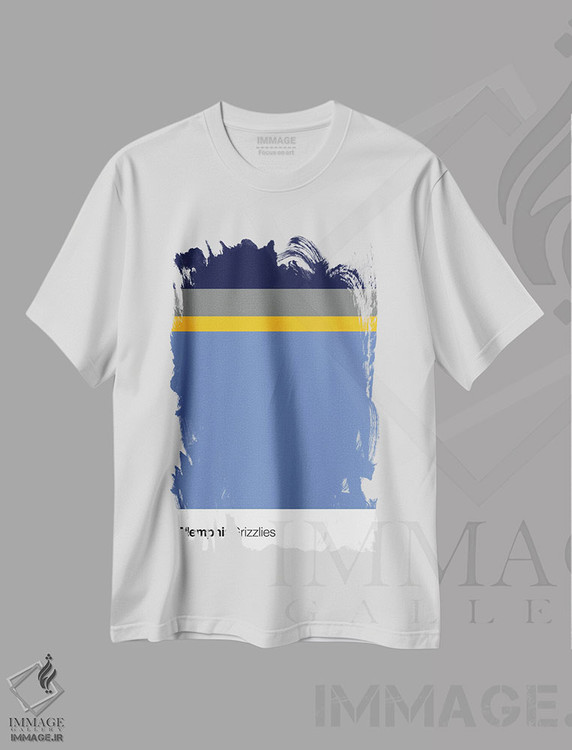 تیشرت طرح دار بسکتبال ممفیس گریزلیز، تزئینی اثر آوی سیکس | immage.ir