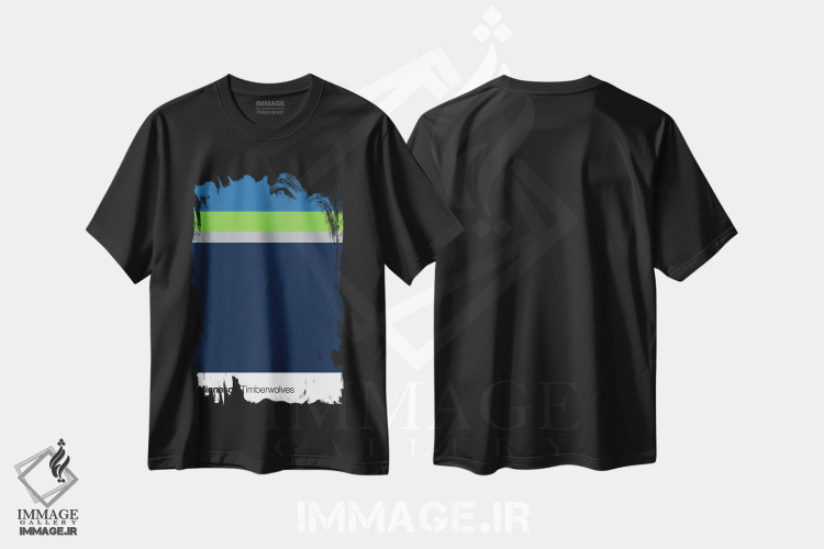 تیشرت طرح دار بسکتبال مینه سوتا تیمبرولوز، تزئینی اثر آوی سیکس | فروشگاه ایماژ