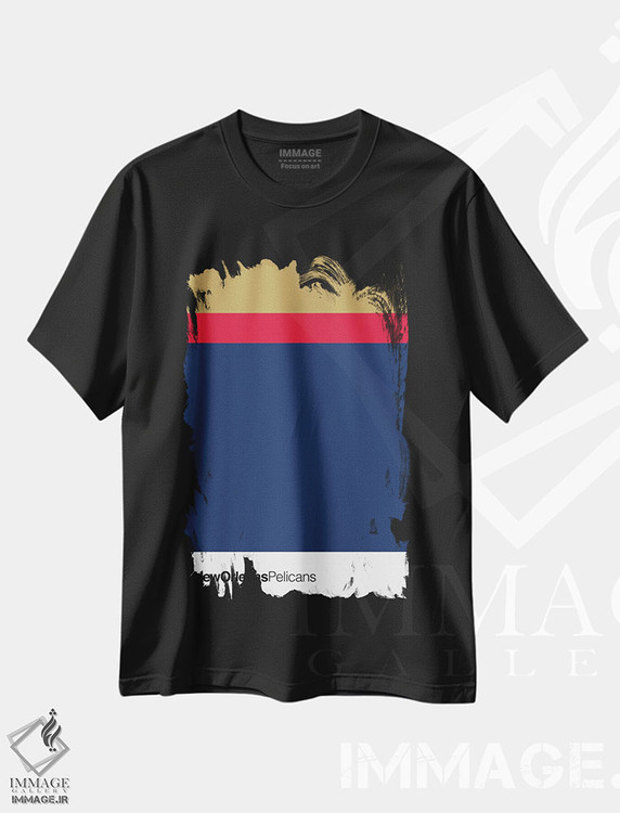 تیشرت طرح دار بسکتبال نیواورلئان پلیکانز، تزئینی اثر آوی سیکس | فروشگاه ایماژ