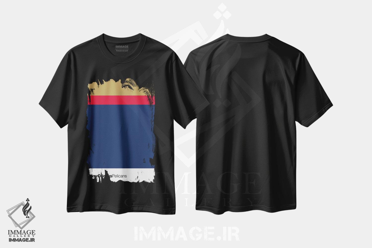 تیشرت طرح دار بسکتبال نیواورلئان پلیکانز، تزئینی اثر آوی سیکس | فروشگاه ایماژ